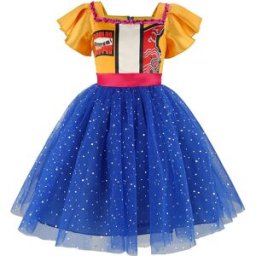 KLFLGD Abito Casual Popolare per Bambine 2026 con Piccole Maniche a Volant e Gonna in Tulle, Adatto per Bambine dai 3 ai 10 Anni, Abbigliamento Festivo