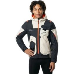 Alpinestars Giacca Con Cappuccio Mogress Air Black / Almond / Hot Orange XL