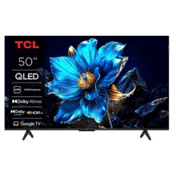 TCL 50T69C, Smart TV QLED 50'', Direct LED, 4K HDR, alimentata da Google (Dolby Vision & Atmos, Game Master, Motion Clarity, compatibile con Assistant e Alexa)