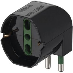 Vimar Adattatore sfalsato S17+univ. 90° nero