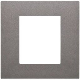 Vimar Placca due moduli in tecnopolimero Metal