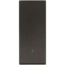 Vimar pulsante 1P NO 10A allineato nero
