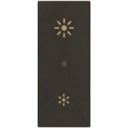 Vimar tasto 1M assiale simbolo dimmer nero