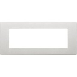 Vimar Placca sette moduli in tecnopolimero argento