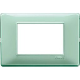 Vimar Placca 3 moduli Plana reflex menta
