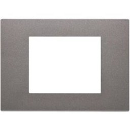 Vimar Placca tre moduli in tecnopolimero Metal