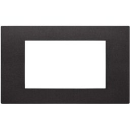 Vimar Placca quattro moduli in tecnopolimero nero
