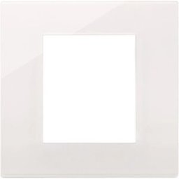 Vimar Placca due moduli Reflex in tecnopolimero bianco
