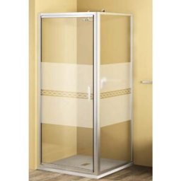 - Lato fisso doccia Bild L67/73xH190 cm nero opaco decoro 2