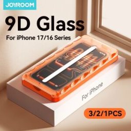 Joyroom 3/2/1PCS Vetro per iPhone 18 17 ProMax Proteggi Schermo Completo Antipolvere HD Vetro Temperato per iPhone 17 16 Pro Max
