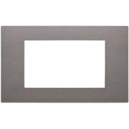 Vimar Placca quattro moduli in tecnopolimero Metal