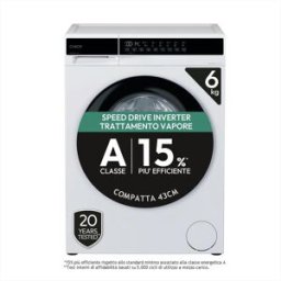 Candy Lavatrice Slim 6kg Ey 26sb7-s 1200g/m Classe A-bianco