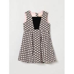 Elisabetta Franchi La Mia Bambina Abito smanicato da cerimonia in jersey con monogramma Rosa Taglia 4