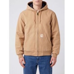 Carhartt Giacca bomber OG Active in cotone con cappuccio e tasca a marsupio Terra Taglia S