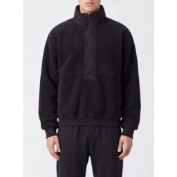 Entire Studios Giacca in pile con collo alto e chiusura a mezza zip Grigio Taglia XS
