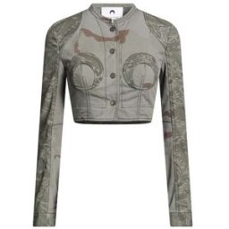Marine Serre Giacca & Giubbotto Donna Grigio 38/42