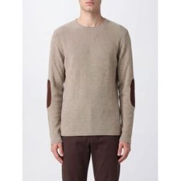 Mm6 Maison Margiela Maglia girocollo in misto cotone e lana con patch Nero Taglia XL