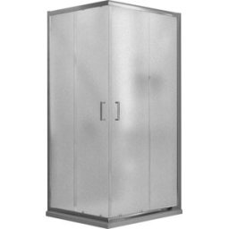 fosterberg Box Doccia Angolare 70x100 cm 2 Ante Scorrevoli in Cristallo Opaco 6mm H198 Dragor...