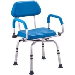 NONE Sedia da Doccia Girevole a 360 Gradi ° Sedile da Doccia Regolabile con Braccioli Girevoli, Sedile da Vasca Rotante Antiscivolo, Capacità di Carico 135 kg, per Anziani, Disabili e Persone Infortuniate