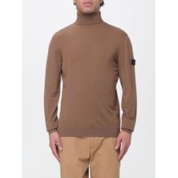 Peuterey Dolcevita in pura lana con maniche lunghe e patch logo applicato Nocciola Taglia S
