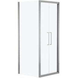 SIRO Lato fisso per box doccia Record L 84 x H 195cm, Sp. 6 mm vetro smerigliato profilo silver