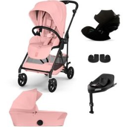 Cybex Trio Melio Candy Pink con Base G3, Adattatori e Navicella OMAGGIO (TRIO09108-1)