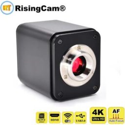 RisingCam Telecamera per Microscopio Digitale 4K con Autofocus EDF, Sensore IMX678 1/1.8", 60fps Ultra HD, Uscita HDMI USB