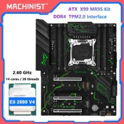 MACHINIST Scheda madre TPM 2.0 X99 MR9S LGA 2011-3 Intel Xeon E5 2680 V4/V3 CPU DDR4 RAM Memoria a quattro canali NVME M.2 USB3.0