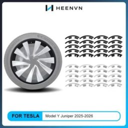 heenvn Patch di Protezione per Cerchi da 20 Pollici per Tesla Model Y Juniper 2025 2026, Protezione in ABS, Copricerchi, Accessori Auto