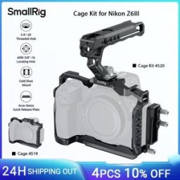 SmallRig Kit gabbia per fotocamera Z6 III per Nikon Z6 III, con maniglia superiore e morsetto per cavo, kit gabbia completa con design anti-torsione