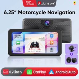 Junsun 2K DVR Moto Navigazione GPS Wireless CarPlay Android Auto Staccabile IPX8 Impermeabile Portatile Moto Touch Screen WIFI