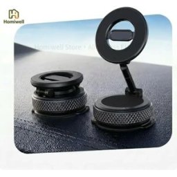 NONE Supporto magnetico per telefono con ventosa potente, ideale per cruscotto auto, parabrezza, scrivania e palestra, compatibile con iPhone e dispositivi Android.
