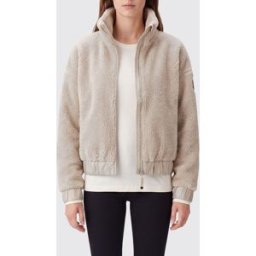 Parajumpers Giacca corta in pile con collo alto e patch logo Beige Taglia XL