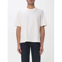 Golden Goose T-shirt Relaxed fit in cotton jersey logo patch Panna Taglia M