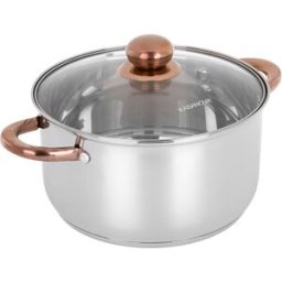 KASANOVA Pentola 24 cm acciaio inox Meravigliosa con coperchio