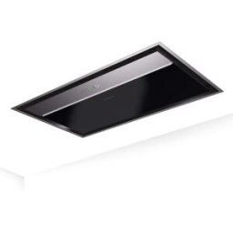 Ⓜ️???? Faber ONYX-C - Cappa incasso da arredo, acciaio inox e vetro nero, 90 cm