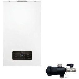 Riello Caldaia a Condensazione Residence HM 30 Kis 25 kW Metano Completa Di Kit Fumi e Defangatore Omaggio KIT COASSIALE