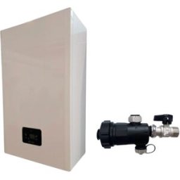 Ferroli Caldaia a Condensazione FBC 28C Metano/GPL Completa Di Kit Scarico Fumi Con Defangatore In Omaggio KIT COASSIALE