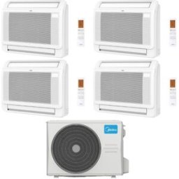 Midea Climatizzatore Console Quadri Split MFA2U 9+12+12+18 con M5OE-42HFN8-Q Inverter R 32 Wi-Fi Optional Classe A++