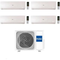 HAIER Climatizzatore Quadri Split Flexis Plus White 7+7+7+24 Con 4U85S2SR5FA Inverter Wi-Fi Classe A++