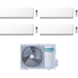 Hisense Climatizzatore UNI HB Quadri Split 7+7+7+12 con 4AMW81U4RJC Inverter Wi-Fi R-32 Classe A++