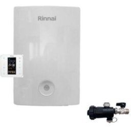 Rinnai Caldaia a Condensazione Momiji 34 kW con Cronotermostato Wi-Fi GPL Low NOx con Kit Scarico Fumi e Defangatore Omaggio KIT COASSIALE