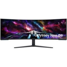 Samsung Monitor Gaming Odyssey Neo G9 (S57cg952), Curvo (1000r), 57``, 7680x2160 (Dual Uhd), 32:9, Mini Led, Hdr1000, Va, 240 Hz, 1 Ms (Gtg), Freesync Premium Pro, Hdmi, Usb, Display Port 2.1