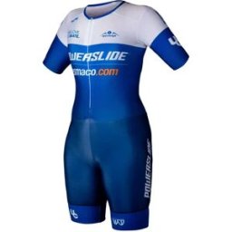 Powerslide Abito A Maniche Corte Racing Junior Blue 2XS