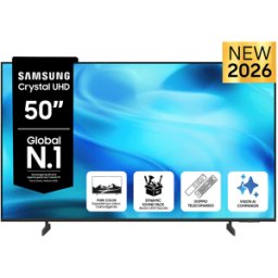 Samsung Crystal AI TV 50" UE50U8000HUXZT 4K, Processore 4K, 4K Upscaling, Motion Xcelerator, HDR, Contrast Enhancer, OTS Lite, Metal Stream Design, Vision Smart TV, 2026