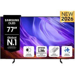 Samsung OLED AI TV 77" QE77S85HAEXZT 4K, Processore NQ4 Gen2, 4K Upscaling, Schermo antiriflesso, HDR, Motion Xcelerator 120Hz, Dolby Atmos & OTS Lite, Contour Design, Vision Smart TV, 2026