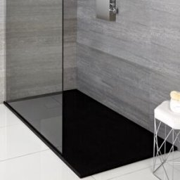 Hudson Reed Piatto Doccia Effetto Ardesia Bianco - 800mm x 800mm - senza Kit di Rialzo - Rockwell