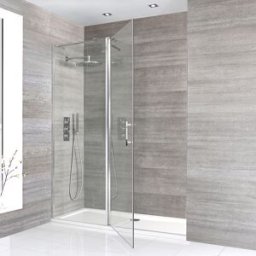 Porta Doccia Battente con 700mm x 700mm Piatto Doccia - Portland