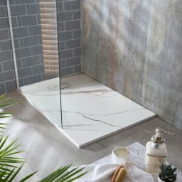 Piatto Doccia Rettangolare Effetto Marmo- 1500mm x 800mm - Mermeris
