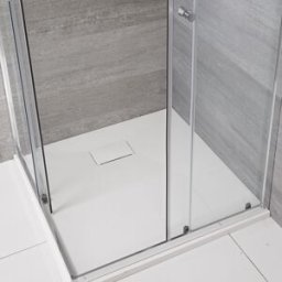 Hudson Reed Piatto Doccia Effetto Ardesia Bianco 900x900mm – Senza Kit Rialzo – Rockwell